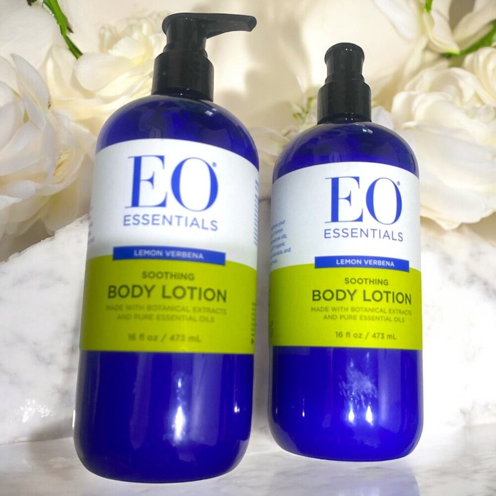 (2 Pack) EO Essential Oils - LEMON VERBENA - BODY LOTION - 16 oz